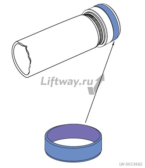 Втулка направляющая нижняя плунжера гидроцилиндра GMV D=100mm