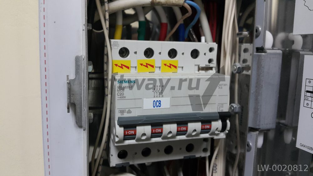 Автоматический выключатель 400V 6KA, 3+N-ПОЛ., C, 20A