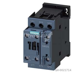 КОНТАКТОР, 3 ПОЛ., AC-3, 7.5КВТ/400В, 1НО+1НЗ, 230В АС, S0, ВИНТОВЫЕ КЛЕММЫ