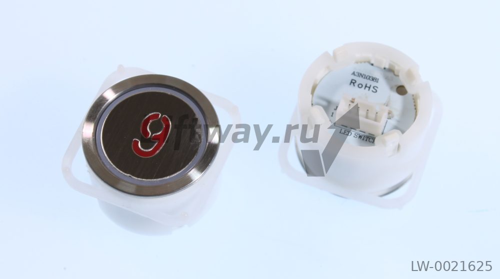 Кнопка приказа " 9" тип BA21G лифт Sigma DSS