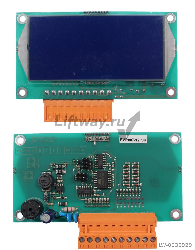 Плата индикатора кабины PK-LCD лифта SEC