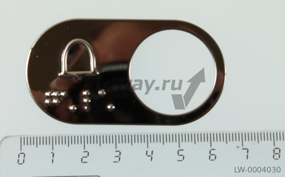 Чиклет с брайлем Gen2 маркировка "ALARM"