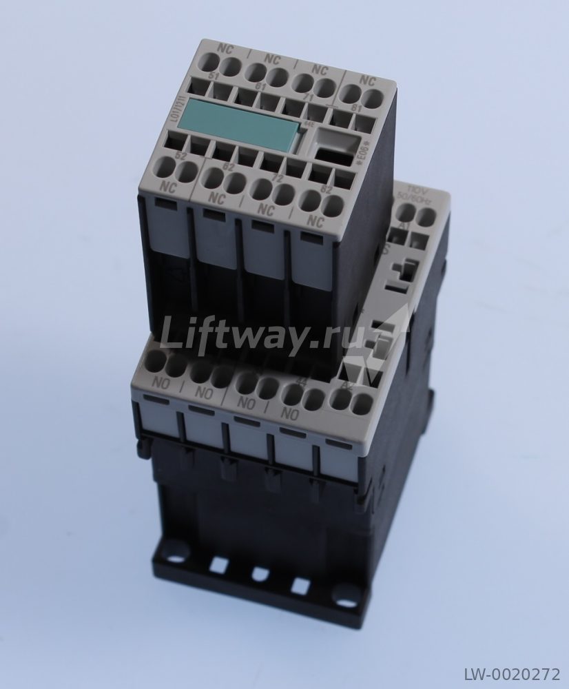 Вспомогательный контактор, 4но+4нз ac 110 v 50/60 hz пружинные зажимы cage clamp, типоразмер s00