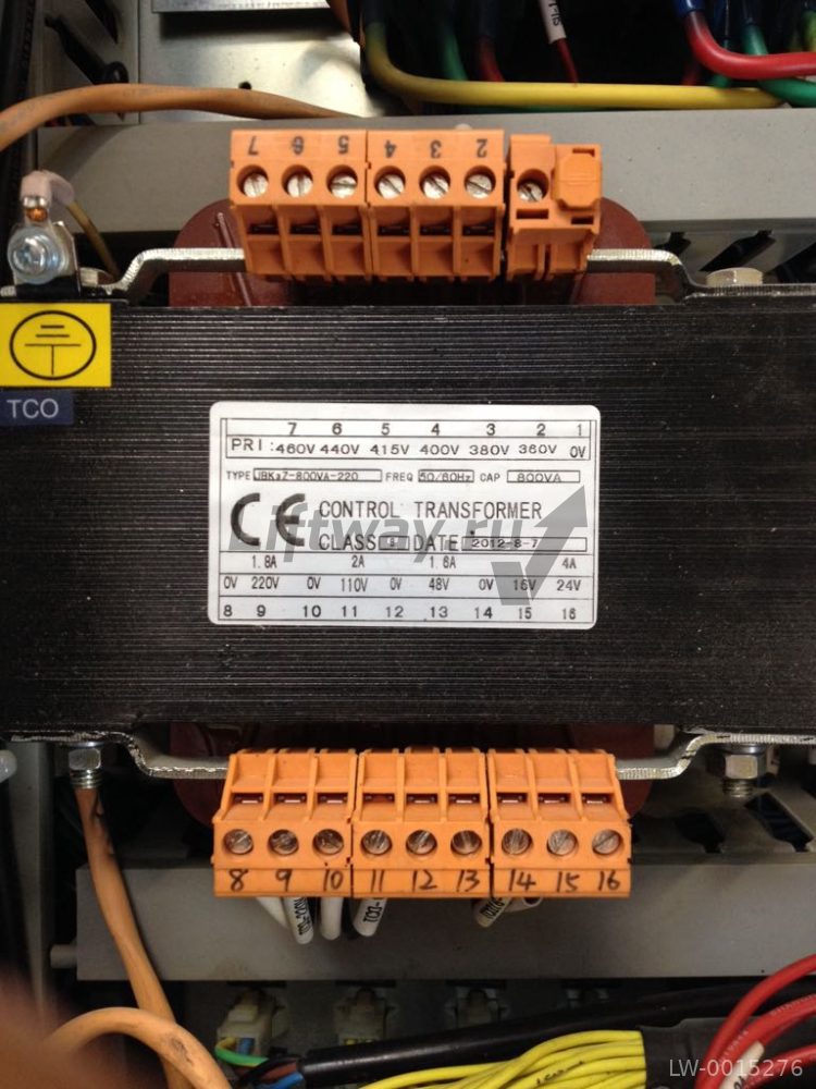Трансформатор JBK3Z-800VA-220 Вх.: 460V 440V 415V 400V 380V 360V Вых.: 220V 110V 48V 16V 24V