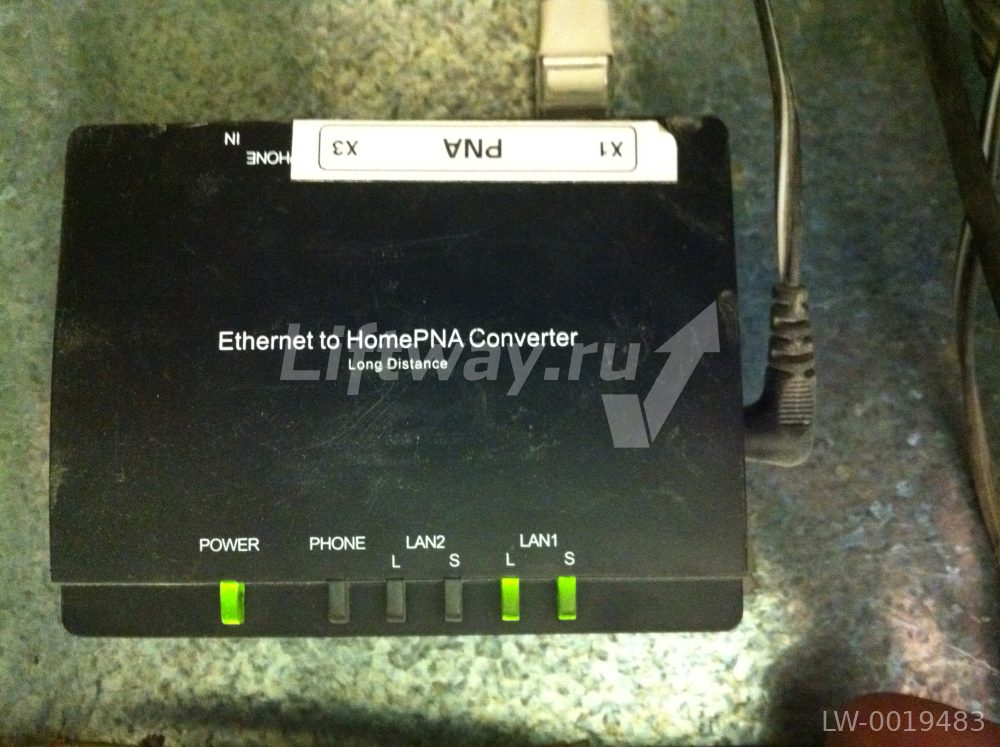 Конвертер Ethernet to HomePNA