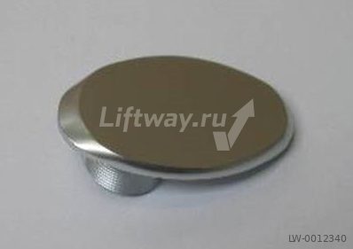 Чиклет-заглушка, шлифованная, хром