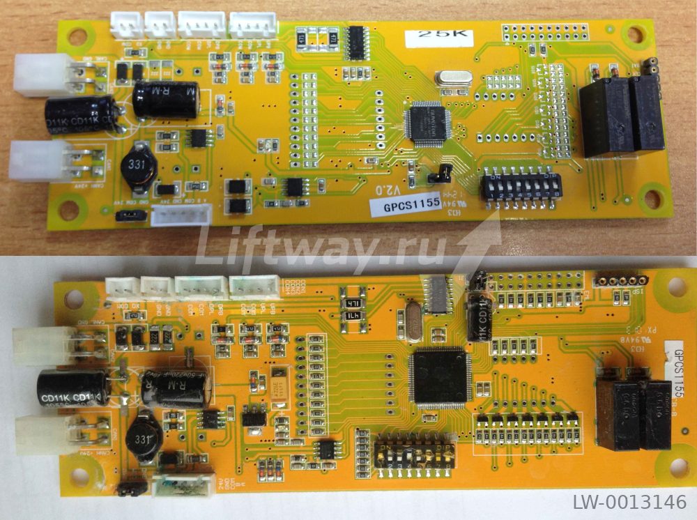 Плата этажной индикации вертикальная GPCS1155 (OCAL-08) для системы управления MPK708C