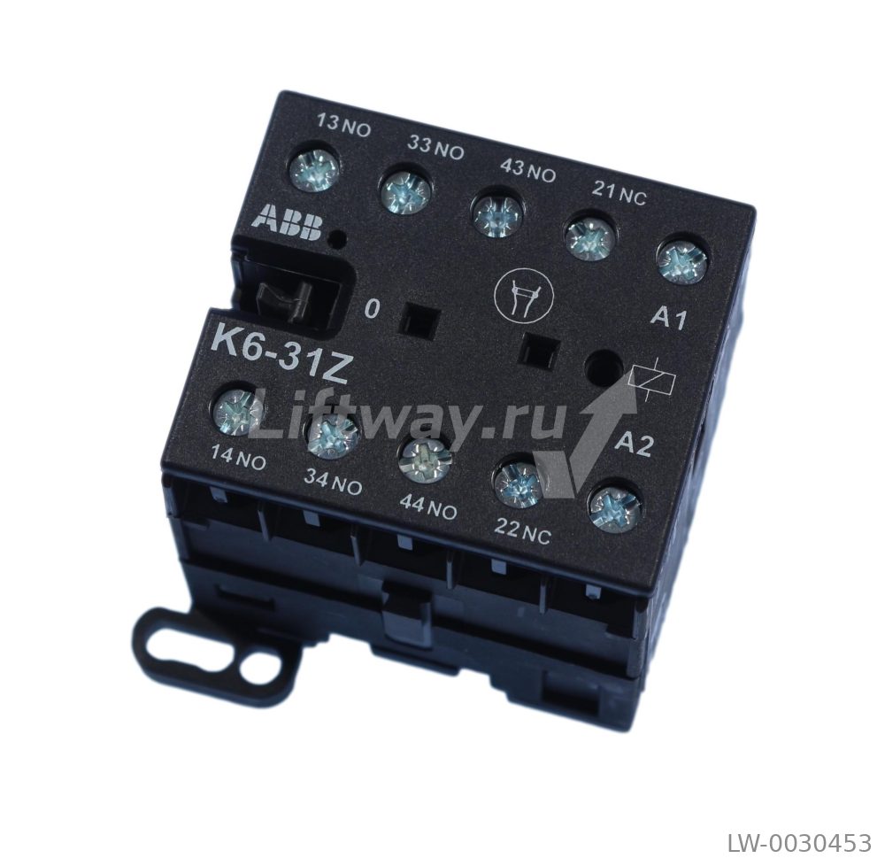 Миниконтактор K6-31Z 3A (400В AC3) катушка 110B AC винтовой зажим