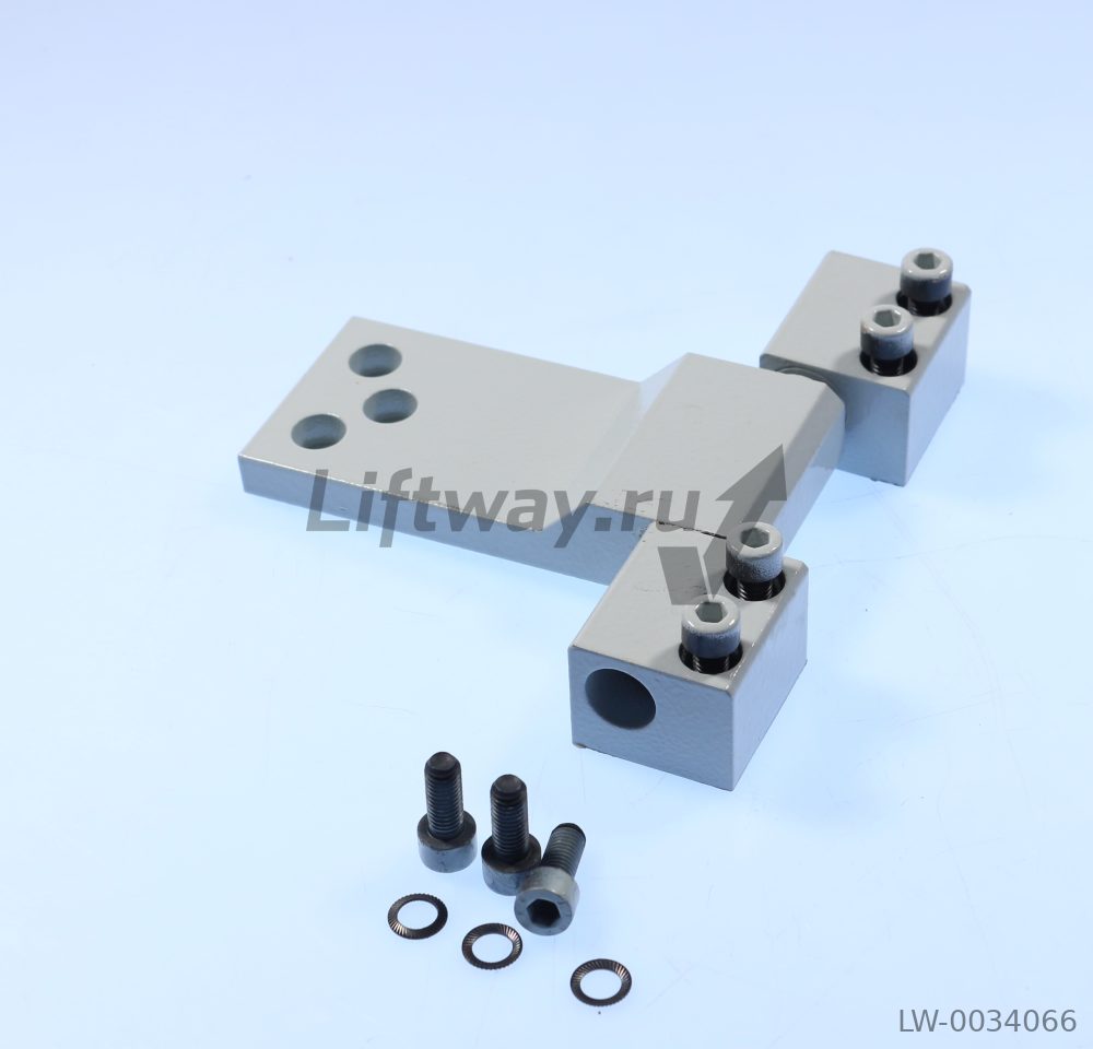 Петля распашной двери грузовой платформы Hidral крашеная RAL7035