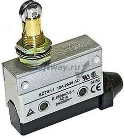 Микровыключатель AZ-7311 10A 250VAC с продольным роликом